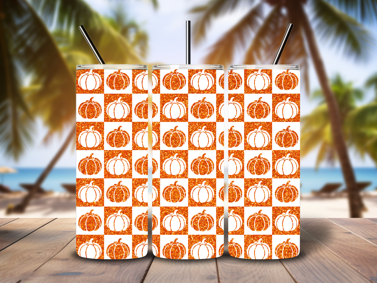 Carreaux d’Automne & Citrouilles Pailletées