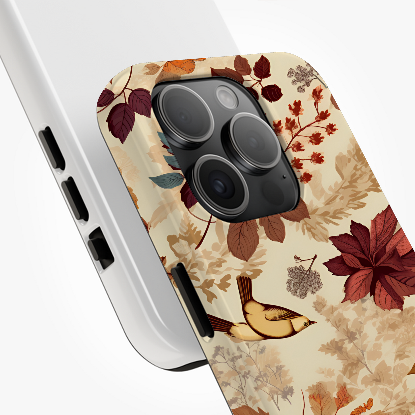 Feuilles d'Automne & Oiseau Envolé