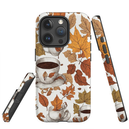 Tasses d'Automne & Feuilles Tourbillonnantes