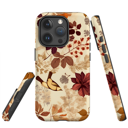 Feuilles d'Automne & Oiseau Envolé