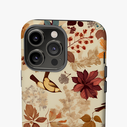 Feuilles d'Automne & Oiseau Envolé