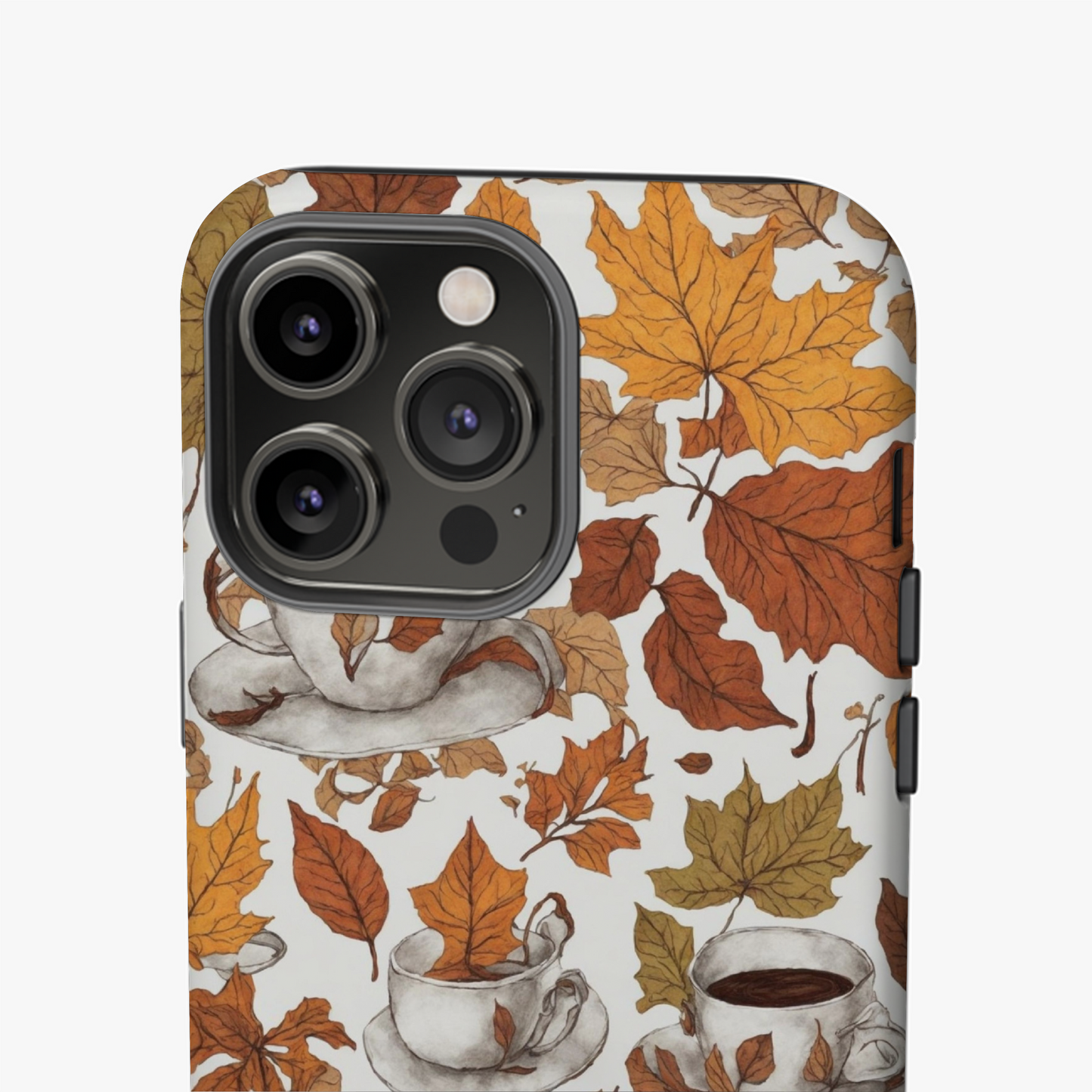 Tasses d'Automne & Feuilles Tourbillonnantes