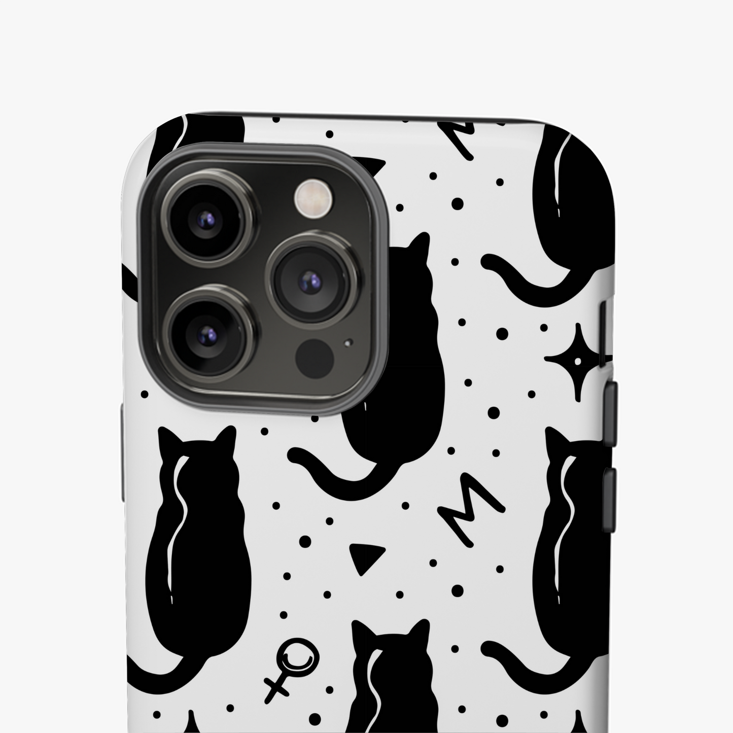 Chats Mystiques en Noir et Blanc