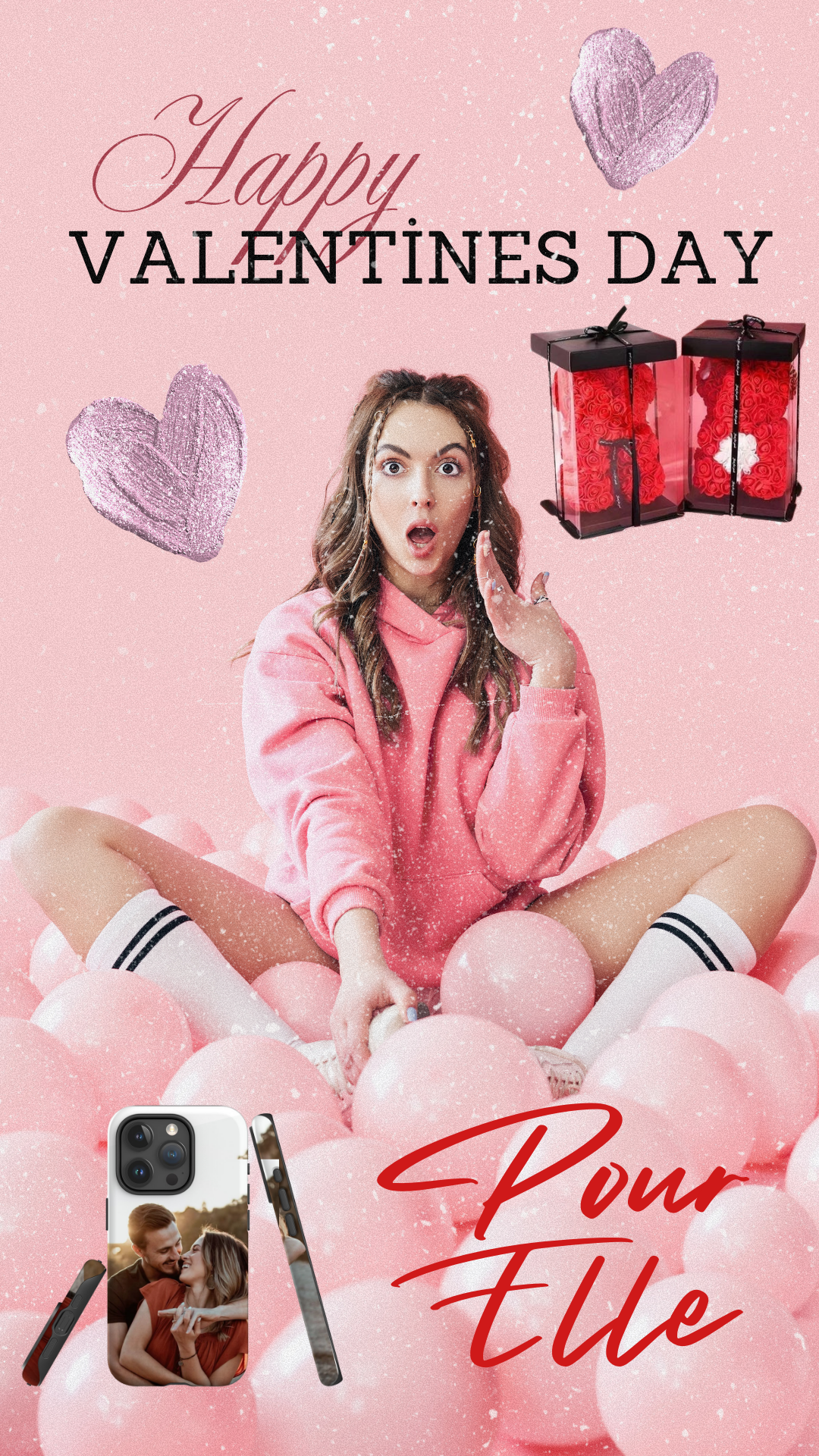 Coffret Tendresse Pour Elle – Ourson & Étui Personnalisé