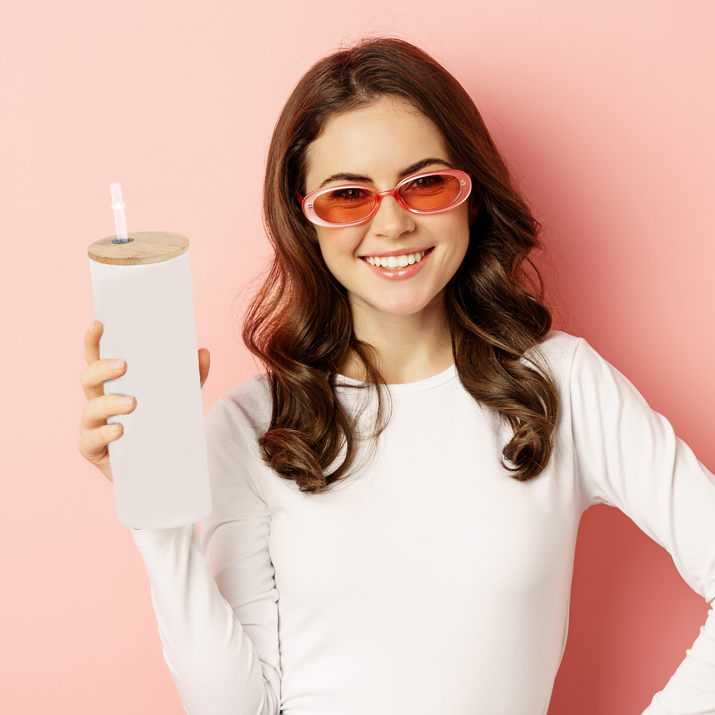 Bouteille Givrée 25 oz – Couvercle en Bambou