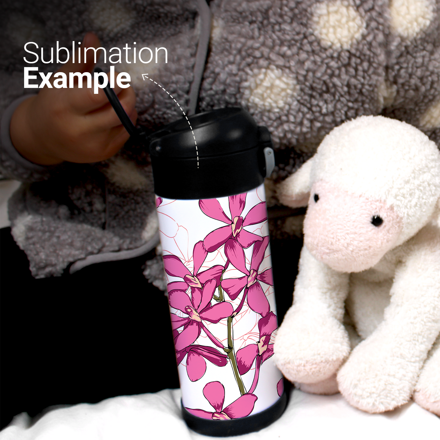 Bouteille d’Eau pour Enfants 350 ml - Noir