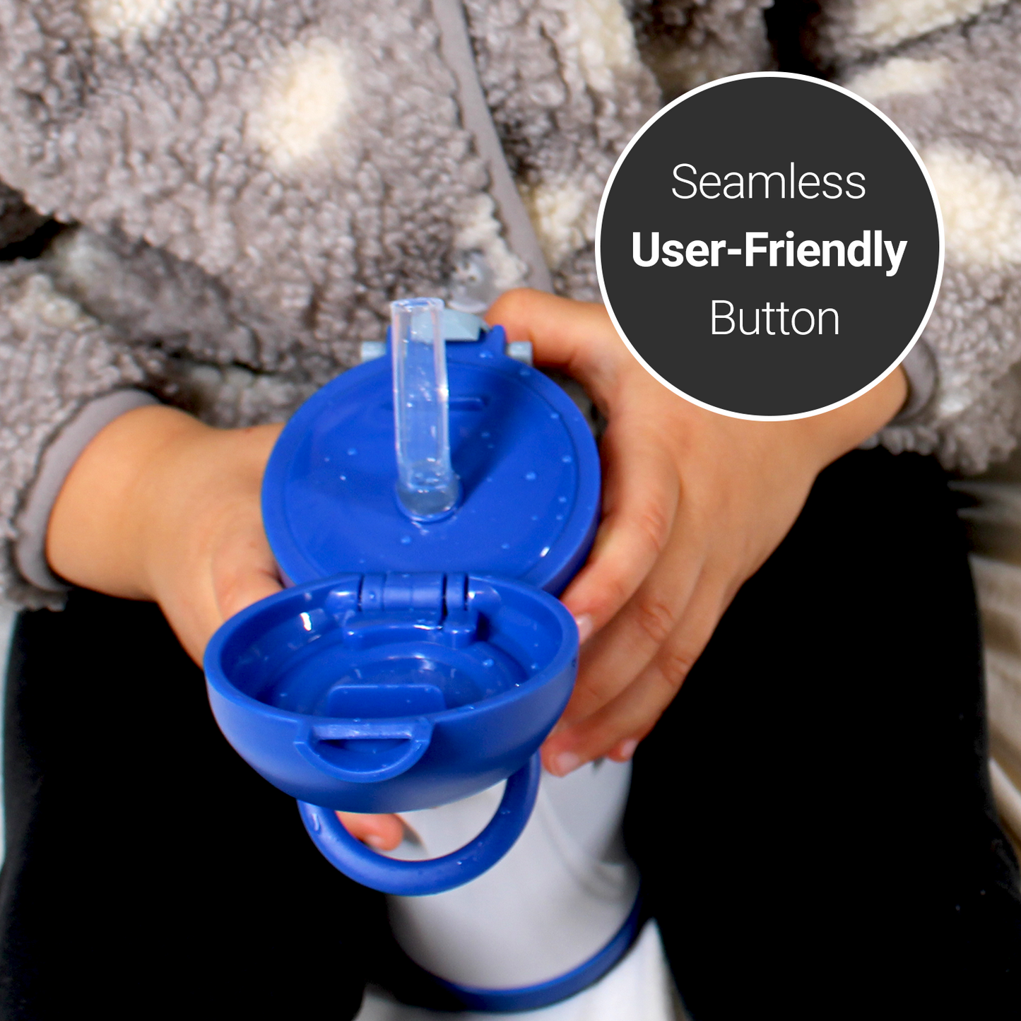 Bouteille d’Eau pour Enfants 350 ml - Bleu