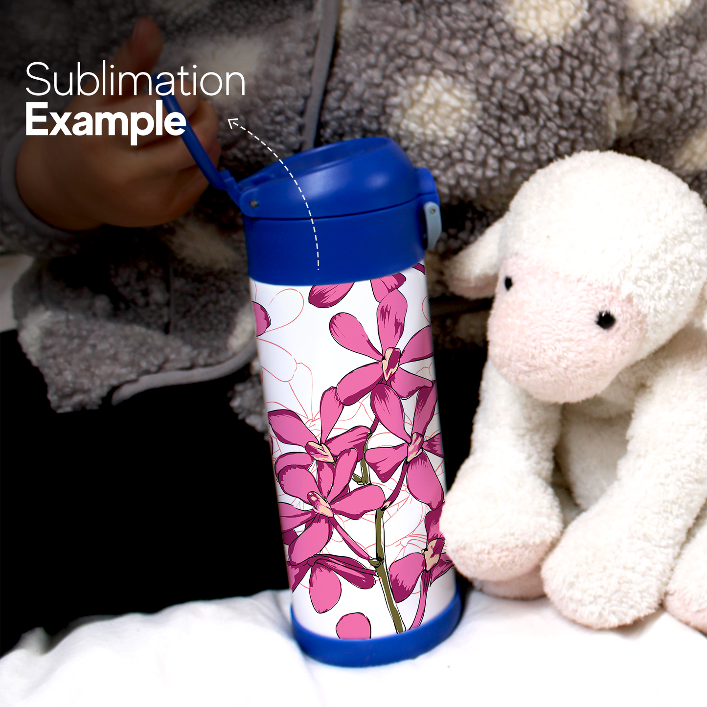 Bouteille d’Eau pour Enfants 350 ml - Bleu