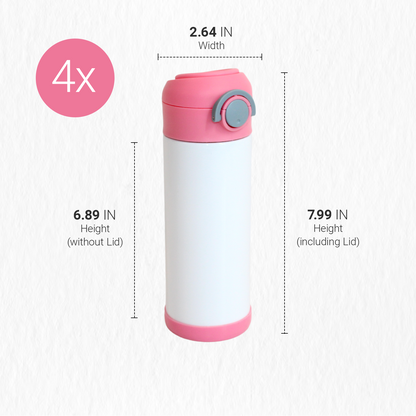 Bouteille d’Eau pour Enfants 350 ml - Rose