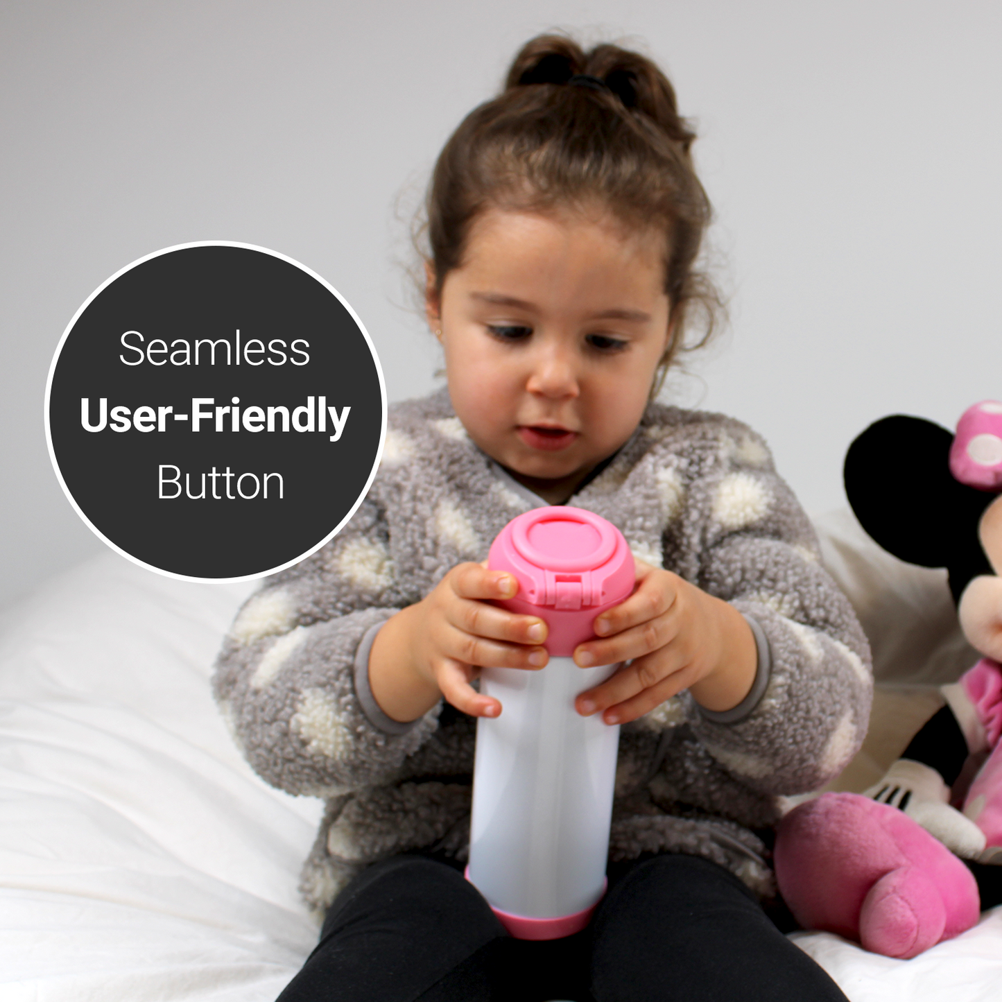 Bouteille d’Eau pour Enfants 350 ml - Rose